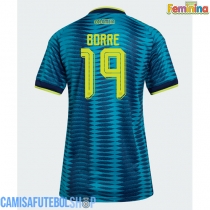 Camisa de time de futebol Colômbia Rafael Santos Borre #19 Replicas 2º Equipamento Feminina Mundo 2026 Manga Curta